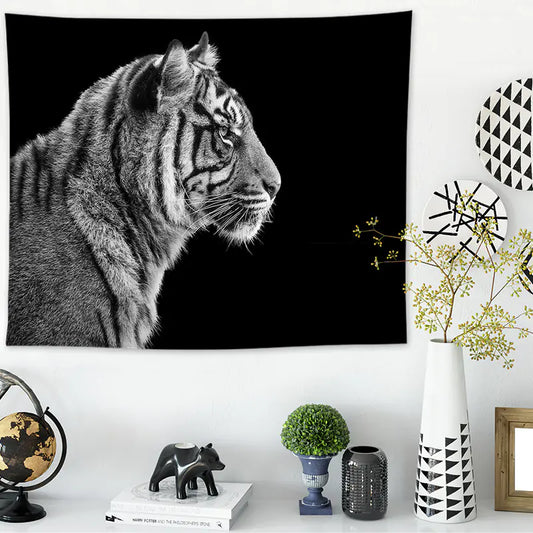 American Home Decor Wall Tapestry with Lion Print
