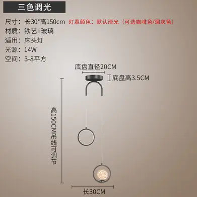 Minimalist Nordic Style Pendant Light for Bedroom/Living Room