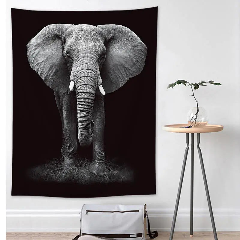 American Home Decor Wall Tapestry with Lion Print