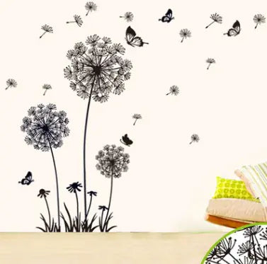 Large Removable Dandelion Wall Decal for Home Decor