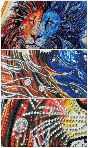 Colorful Lion Diamond Painting Home Decor HZ002