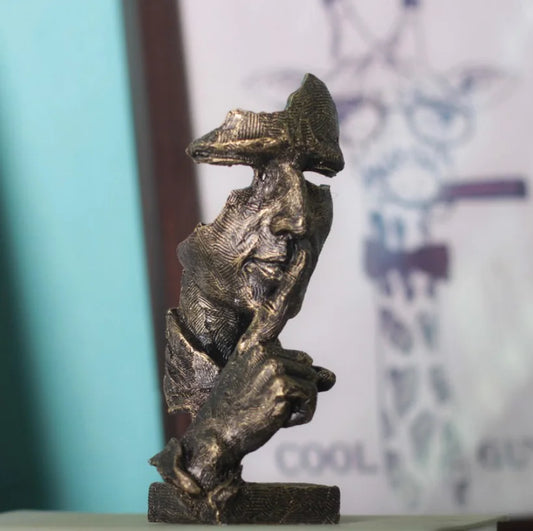 Silent is Golden Abstract Figure Home Decor Piece