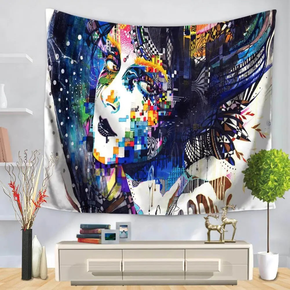 Home Decor Tapestry for Wall Hanging - Printed Design