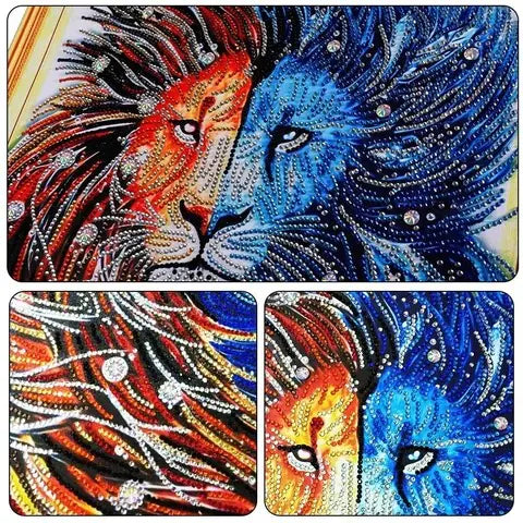 Colorful Lion Diamond Painting Home Decor HZ002