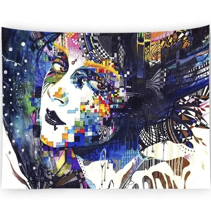 Home Decor Tapestry for Wall Hanging - Printed Design
