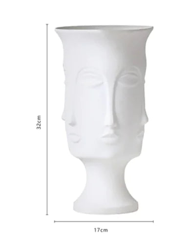 Face Ceramic Flower Pot - Home Decor Vase