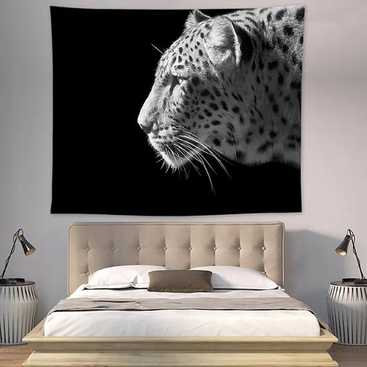 American Home Decor Wall Tapestry with Lion Print